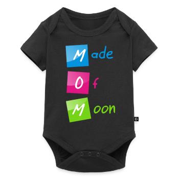 "MOM (Made of Moon)" happy Mother's Day - Baby Premium short-sleeve bodysuit - black - Front