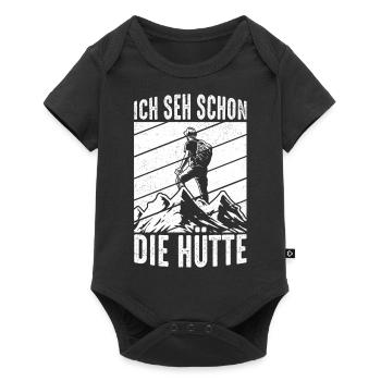 Je peux déjà voir la cabane, l’escalade, la nature, les montagnes, les murs - Body à manches courtes Premium Bébé - noir - Devant