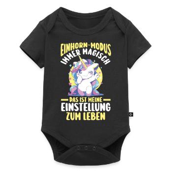 Licorne - Body à manches courtes Premium Bébé - noir - Devant
