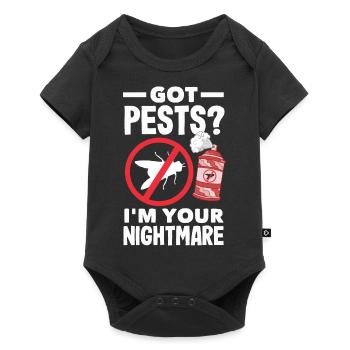 Got Pests? Funny Pest Control Exterminator - Baby Premium Kurzarmbody - Schwarz - Vorne