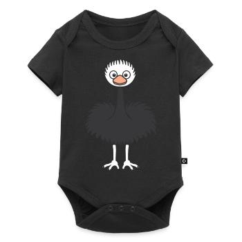 ostrich - Baby Premium short-sleeve bodysuit - black - Front