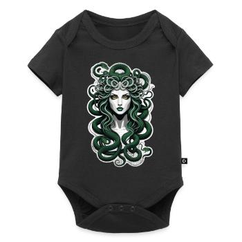 medusa mythologie grecque monstre - Body à manches courtes Premium Bébé - noir - Devant