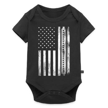 Harmonica Playing Gift - Baby Premium short-sleeve bodysuit - black - Front