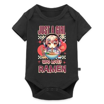Just A Girl Who Loves Ramen - Baby Premium short-sleeve bodysuit - black - Front