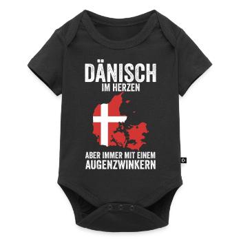 Danes Danish Denmark - Baby Premium short-sleeve bodysuit - black - Front