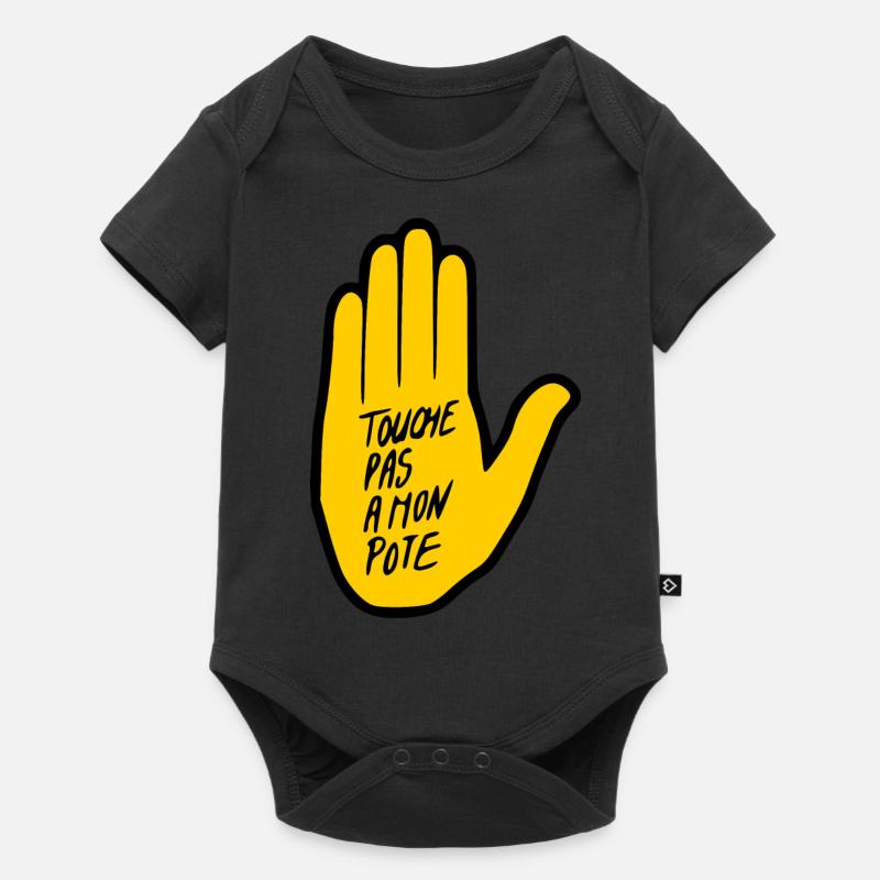 touche pas a mon pote - Body à manches courtes Premium Bébé - noir