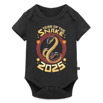 Chinese New Year - Snake 2025 - Baby Premium short-sleeve bodysuit - black - Front