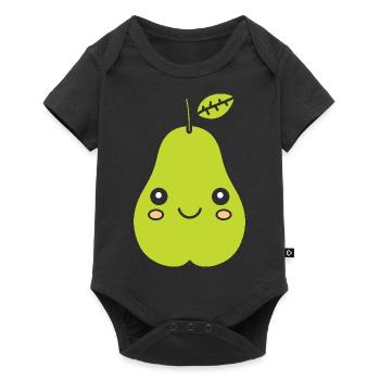 Pear - Baby Premium short-sleeve bodysuit - black - Front
