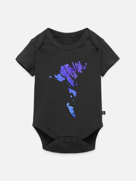 faroe - Baby Premium Kurzarmbody - Schwarz