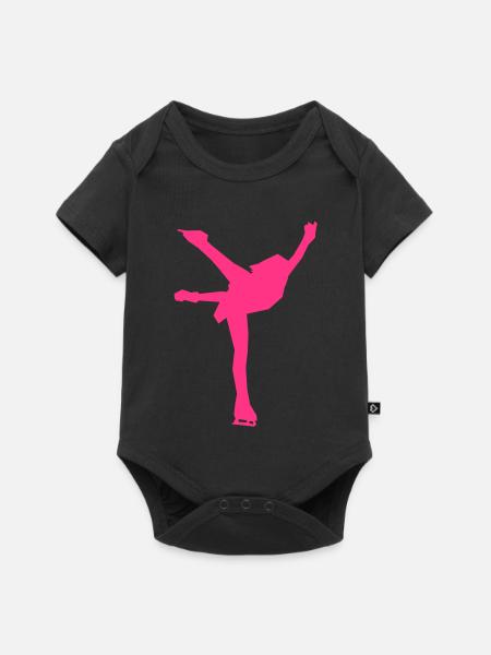 eiskunstlauf - Baby Premium Kurzarmbody - Schwarz