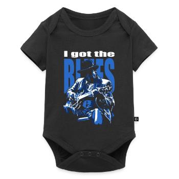 I got the blues - Body à manches courtes Premium Bébé - noir - Devant