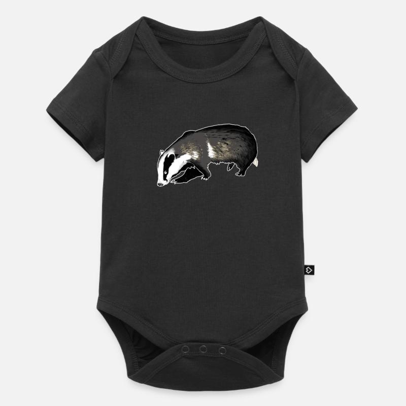 blaireau - Body à manches courtes Premium Bébé - noir