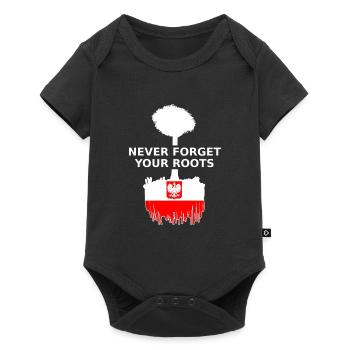 Pologne Pologne Polish Roots Polska Polski - Body à manches courtes Premium Bébé - noir - Devant