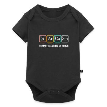 Sarcasm Shirt SArCaSm Principaux éléments de l'humour - Body à manches courtes Premium Bébé - noir - Devant