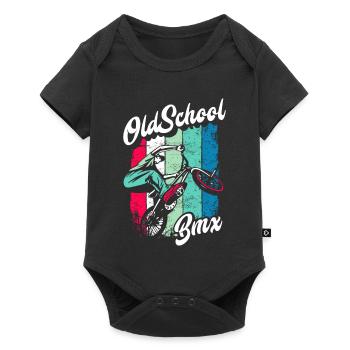 BMX vélo | Roue BMX | Cool BMX | Idée de cadeau - Body à manches courtes Premium Bébé - noir - Devant