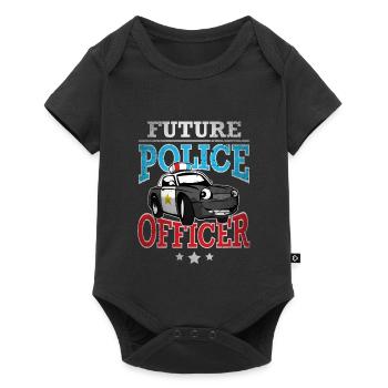 Future Police Officer - Body à manches courtes Premium Bébé - noir - Devant