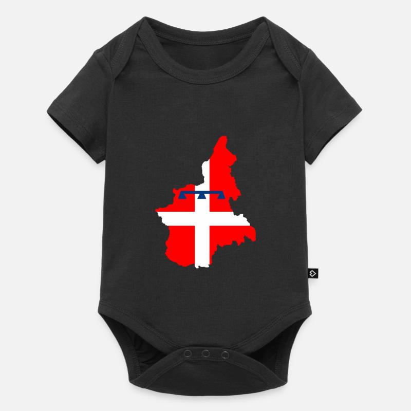 Piémont Italie - Body à manches courtes Premium Bébé - noir
