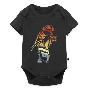 Fireman - Baby Premium short-sleeve bodysuit - black - Front