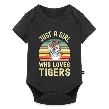 Tiger - Baby Premium short-sleeve bodysuit - black - Front