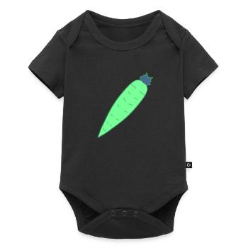 légumes à base de carottes - Body à manches courtes Premium Bébé - noir - Devant