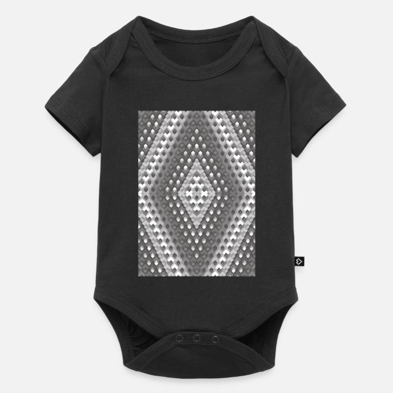 Dégradé de gris - Body à manches courtes Premium Bébé - noir