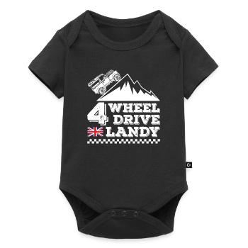 4 Wheel Drive Landy - Baby Premium short-sleeve bodysuit - black - Front