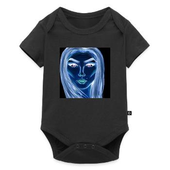 Woman Symbol Face Art Drawing - Baby Premium short-sleeve bodysuit - black - Front