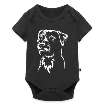 Border Terrier Head « Black Edition » - Body à manches courtes Premium Bébé - noir - Devant