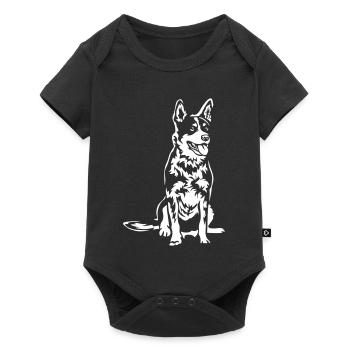 Bouvier australien « Black Edition » - Body à manches courtes Premium Bébé - noir - Devant