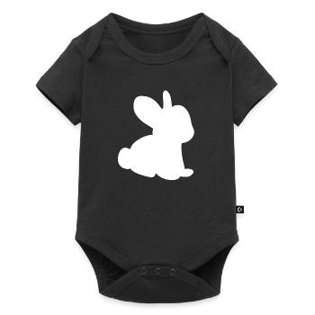 Symbole de lapin Animal Bébé Mignon - Body à manches courtes Premium Bébé - noir - Devant