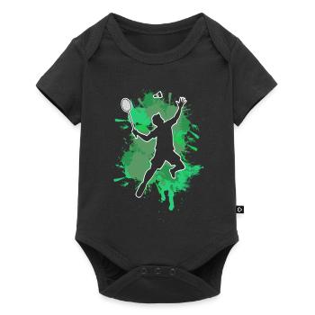 Badminton - Body à manches courtes Premium Bébé - noir - Devant