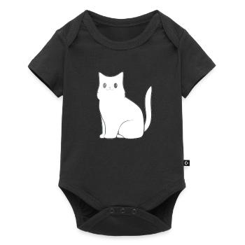 Cat Animal Icon Pet - Baby Premium short-sleeve bodysuit - black - Front