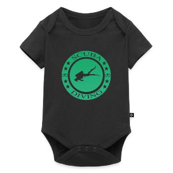 Scuba Diving tauchen - Baby Premium Kurzarmbody - Schwarz - Vorne