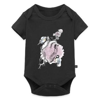 et cœur - Body à manches courtes Premium Bébé - noir - Devant