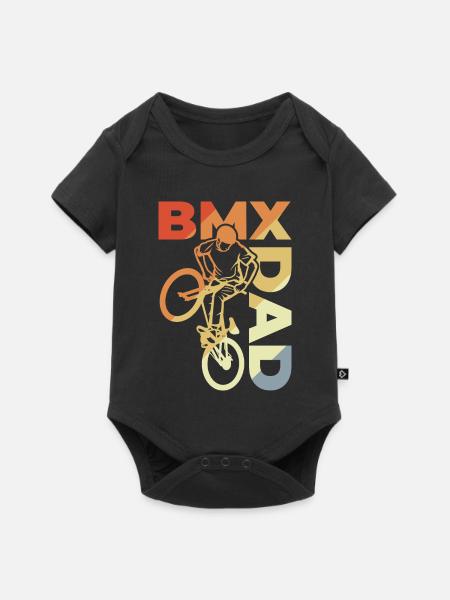 BMX Dad - Baby Premium Kurzarmbody - Schwarz