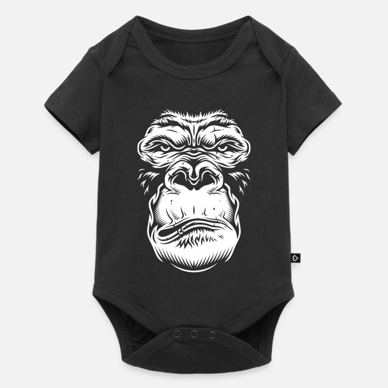 Gorille - Body à manches courtes Premium Bébé - noir