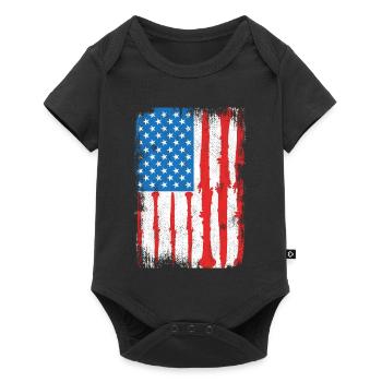 Clarinettiste patriotique des États-Unis - Body à manches courtes Premium Bébé - noir - Devant