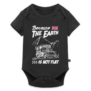 Landy parce que la Terre n’est pas plate - Body à manches courtes Premium Bébé - noir - Devant