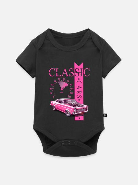 Classic Car - Baby Premium Kurzarmbody - Schwarz
