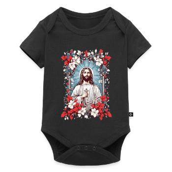 Mon Dieu - Body à manches courtes Premium Bébé - noir - Devant