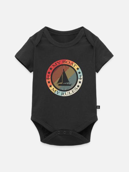 Segeln Sailing - Baby Premium Kurzarmbody - Schwarz