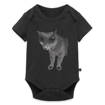 Chat Chaton Chat Drôle Chemise Cadeau - Body à manches courtes Premium Bébé - noir - Devant