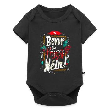 Bevor Du fragst: NEIN! - Baby Premium Kurzarmbody - Schwarz - Vorne