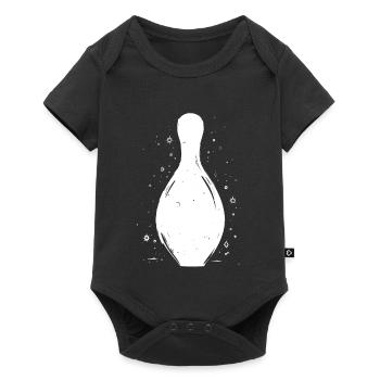 Bowling Pins Sketch - Baby Premium short-sleeve bodysuit - black - Front
