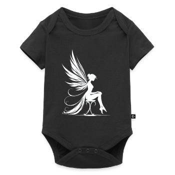 Thought wings in the moonlight - Baby Premium short-sleeve bodysuit - black - Front