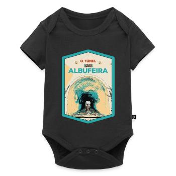 Illustration of the Tunnel to Albufeira Beach - Baby Premium short-sleeve bodysuit - black - Front
