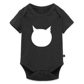 Cat head animal icon cartoon - Baby Premium short-sleeve bodysuit - black - Front