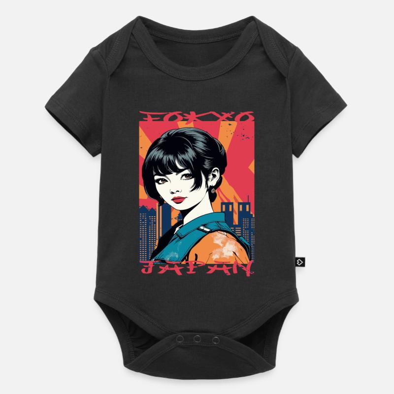 Tokyo, Japon - Body à manches courtes Premium Bébé - noir