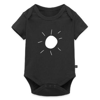 sun symbol nature weather summer - Baby Premium short-sleeve bodysuit - black - Front