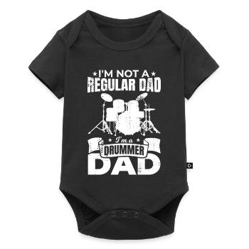 Je suis un père batteur - Body à manches courtes Premium Bébé - noir - Devant